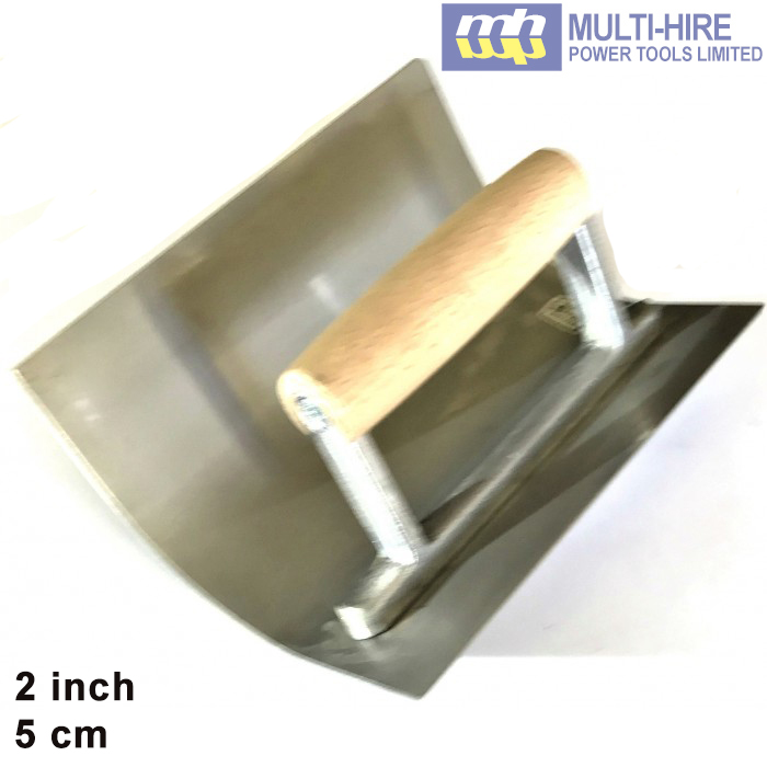 Coving Trowel with Wood Handle - 0.5 inch, 1 inch and 2 inches (127mm ...